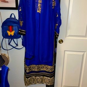 Royal Blue Salwar Kameez Suit.